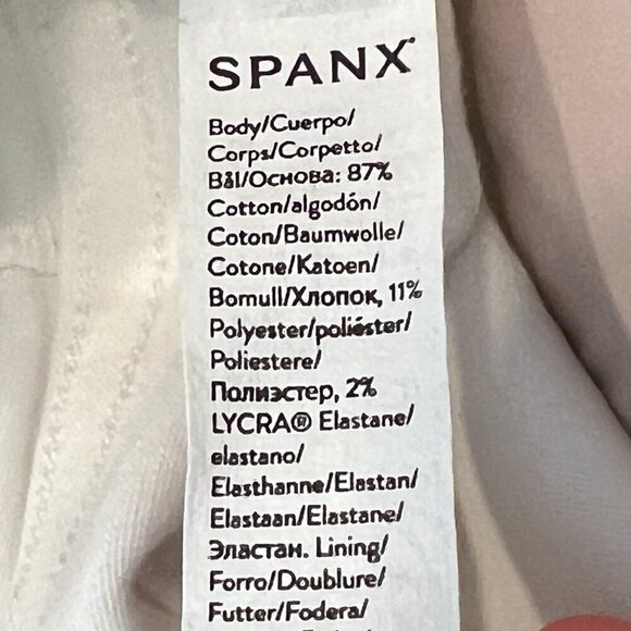 Spanx White Jeans Denim Pants Pull On Large - Picture 8 of 12